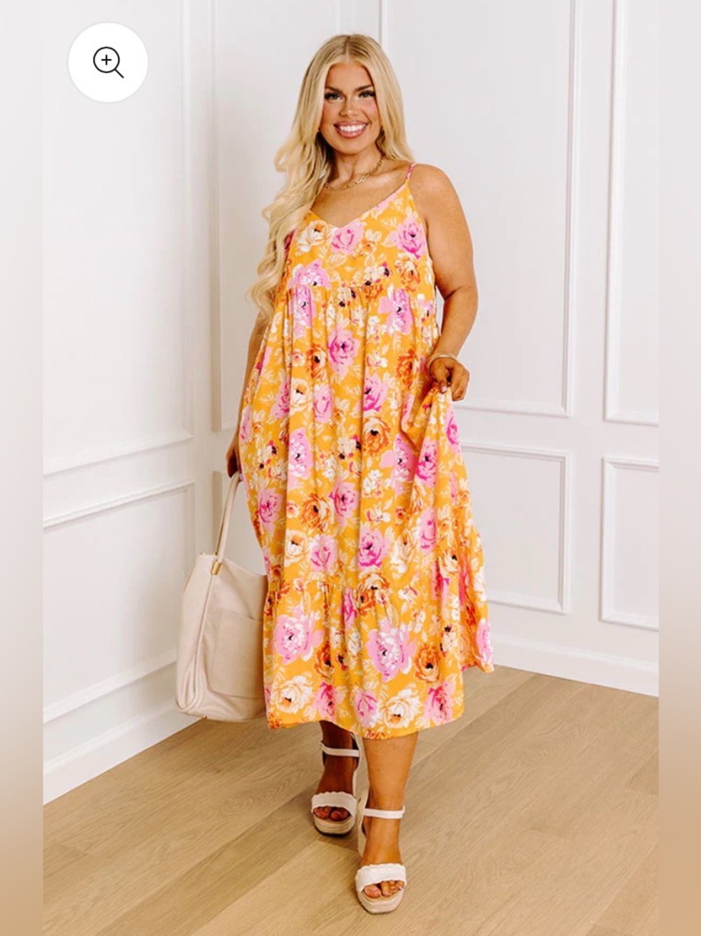 Impressions Friendly Smiles Floral Midi Curves